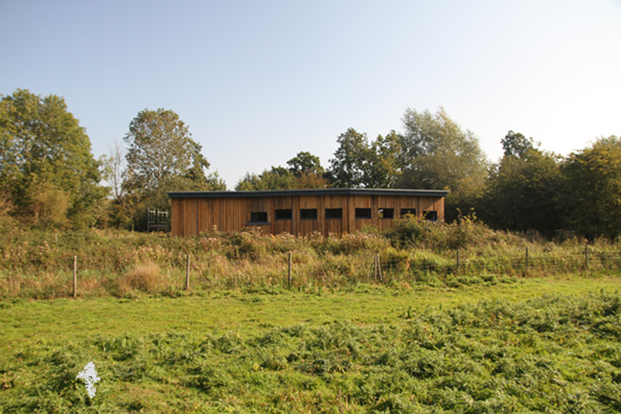 The new Dragonfly Hide and Education Centre at the Hawk and Owl Trust